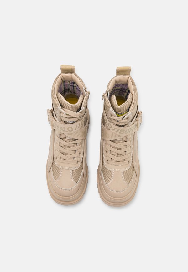 ASPHA  - Lace-up ankle boots - beige4