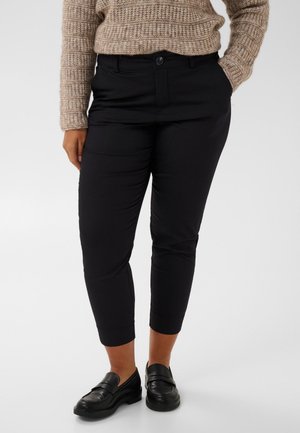 Kaffe Curve, KCLEANA CHINO PANTS - Chino - black deep