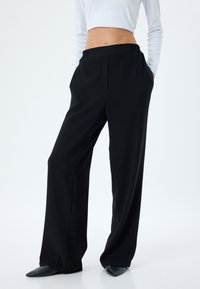 WIDE LEG - Pantaloni - black