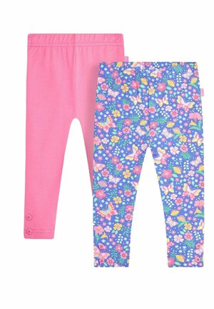 JoJo Maman Bébé 2-PACK STRAWBERRY WATERMELON - Pajkice – hlače - periwinkle purple floral pink