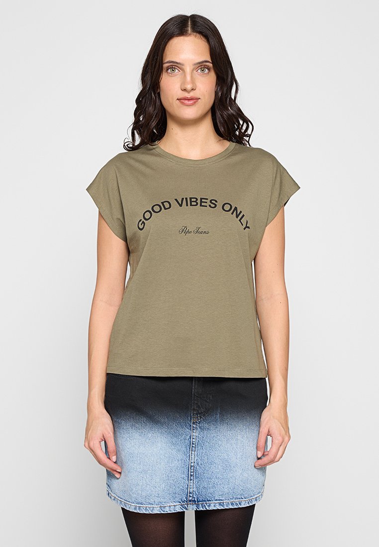 Pepe Jeans T-shirt print groen