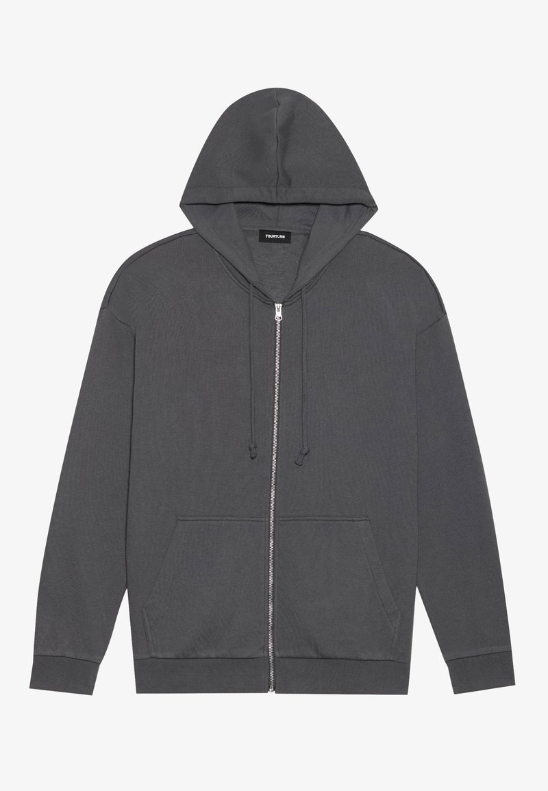 YOURTURN Sweater met rits donkergrijs YOURTURN Sweater met rits donkergrijs