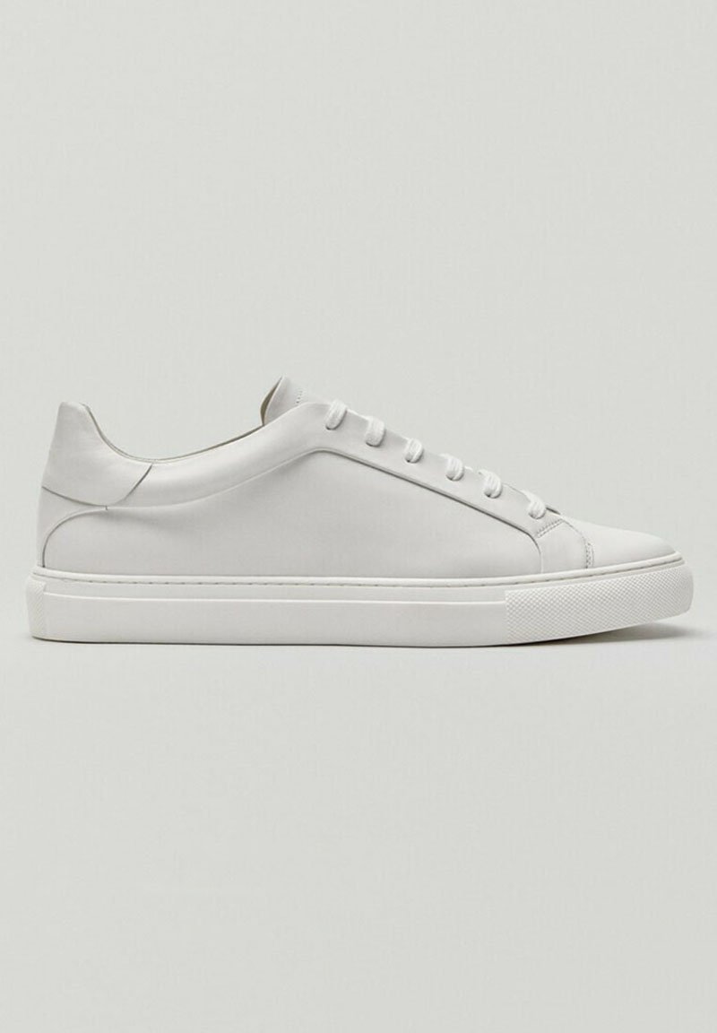 Massimo Dutti Sneakers laag - white/wit - Zalando.be