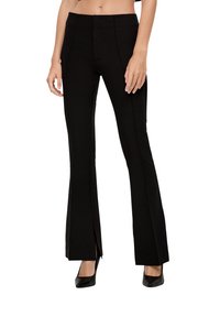 QS MIT BIESEN - Broek - schwarz