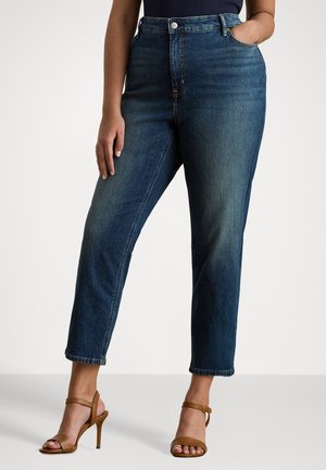HIGH RISE STRAIGHT ANKLE JEAN - Jean droit - atecco wash