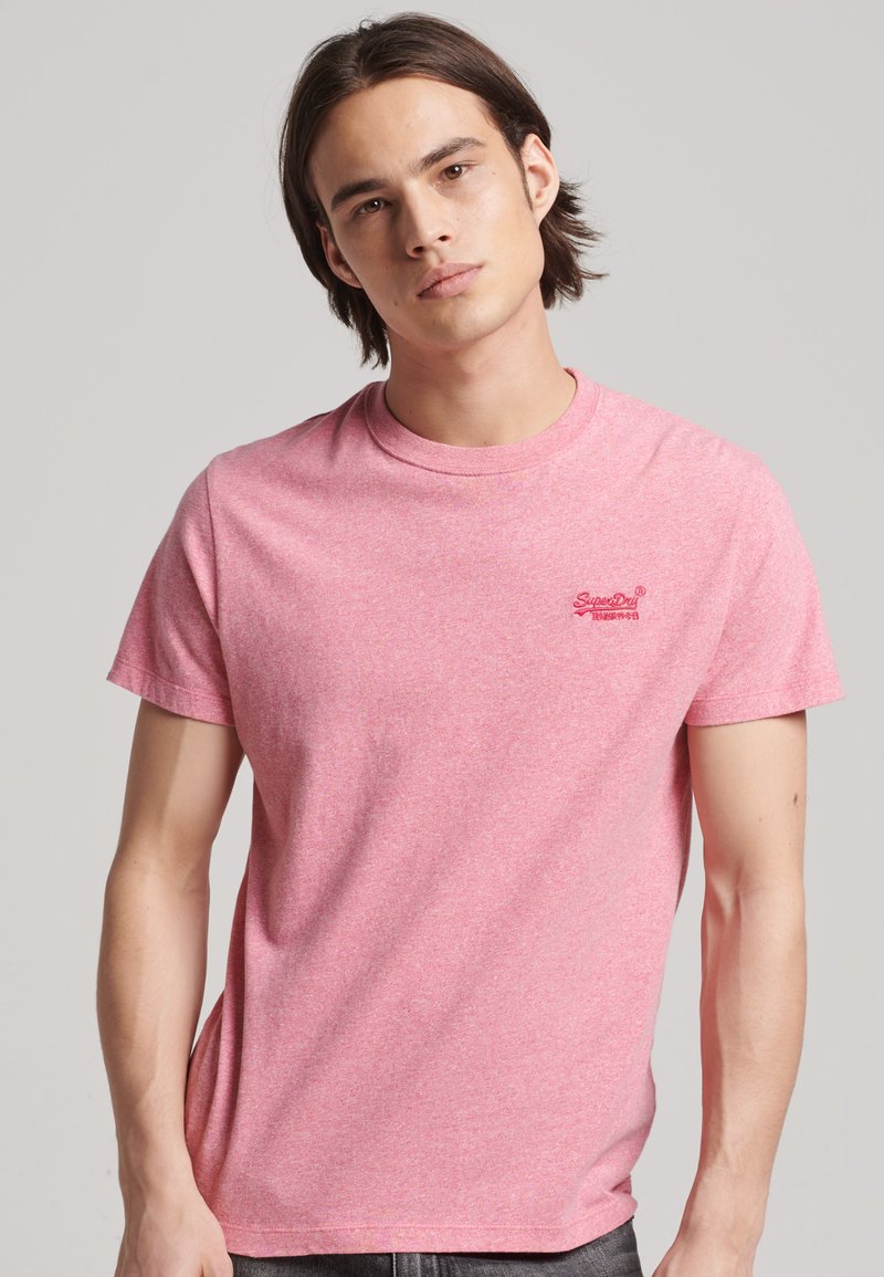Superdry & Co VINTAGE LOGO  - T-shirt basic - mid pink grit