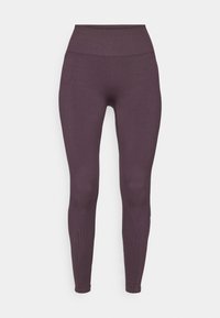 SEAMLESS HIGH WAISTED LEGGING - Leggings - deep plum