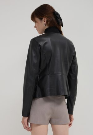 Faux leather jacket - noir
