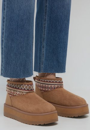Calliope CON RICAMO - Bottes de neige - cammello