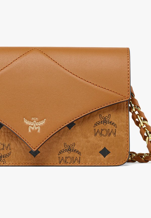 DIAMOND VI LTHR MIX CROSSBODY MNICO001 - Cross body bag - cognac3