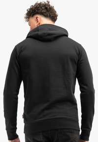 Lonsdale FREMINGTON - Jersey con capucha - black white
