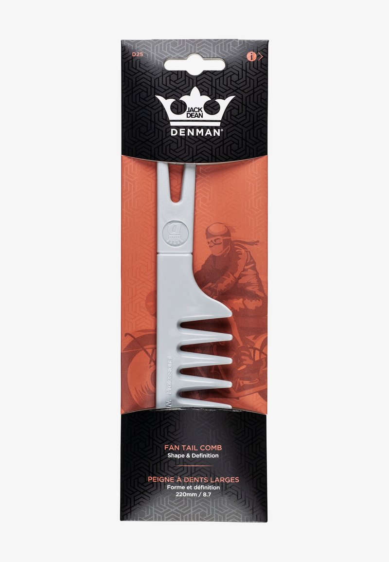 Denman - JACK DEAN D25 JACK OF ALL TRADES FANTAIL COMB GREY - Borstel - grey, Vergroten
