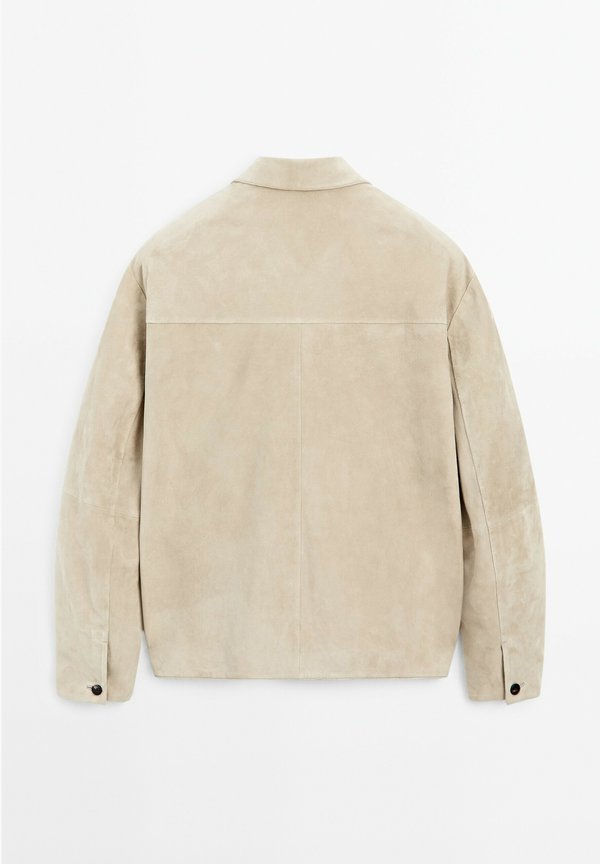 Leather jacket - khaki2