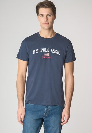 A MANICHE CORTE IN CON STAMPA - T-shirt con stampa - blue