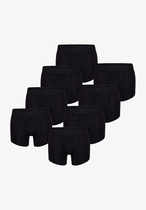 Schwarze Baumwoll-Boxershorts mit elastischem Bund und dem Logo "DENIM BROTHERS". Achtteiliger Pack, der ein schlichtes, klassisches Design präsentiert.