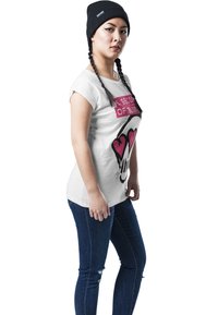 Mister Tee FIVE SECONDS OF SKULL  - Trükipildiga T-särk - white