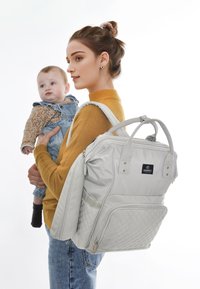 Mimmti DIAPERBAG BACKPACK MIMMTI | BABY BAG | NURSING BAG - Borsa fasciatoio - light grey