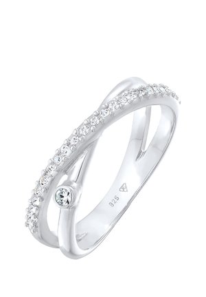 TWISTED SPARKLING - MIT KRISTALLEN VON SWAROVSKI® - Anello - silberfarben