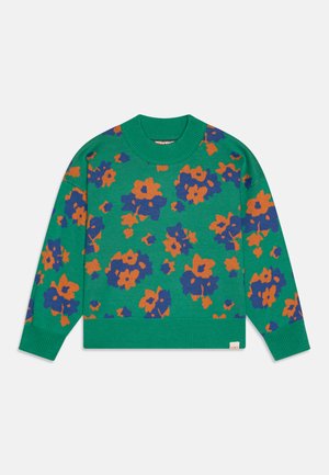 FLOWERS MOCKNECK - Jumper - emerald