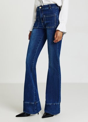Calliope Jeans a zampa - blu denim scuro