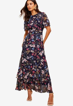 Friends Like These SHORT SLEEVE TIERED REGULAR FIT - Maxi šaty - navy blue