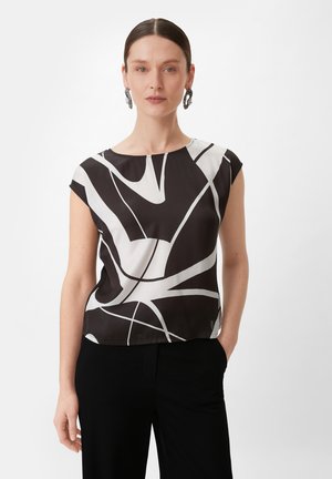 comma T-Shirt print - schwarz