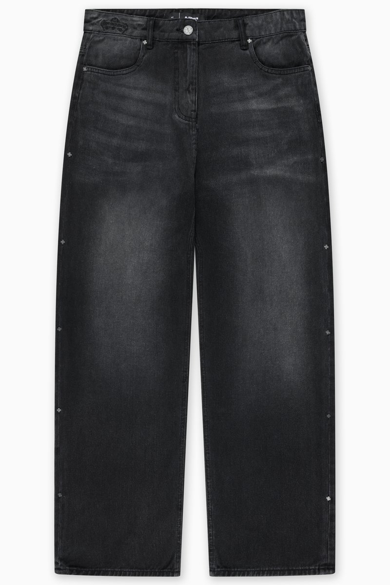 FAVELA Baggy jeans grijs denim/greydenim