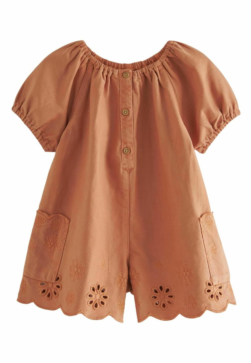 Next BRODERIE REGULAR FIT - Kezeslábas - rust brown