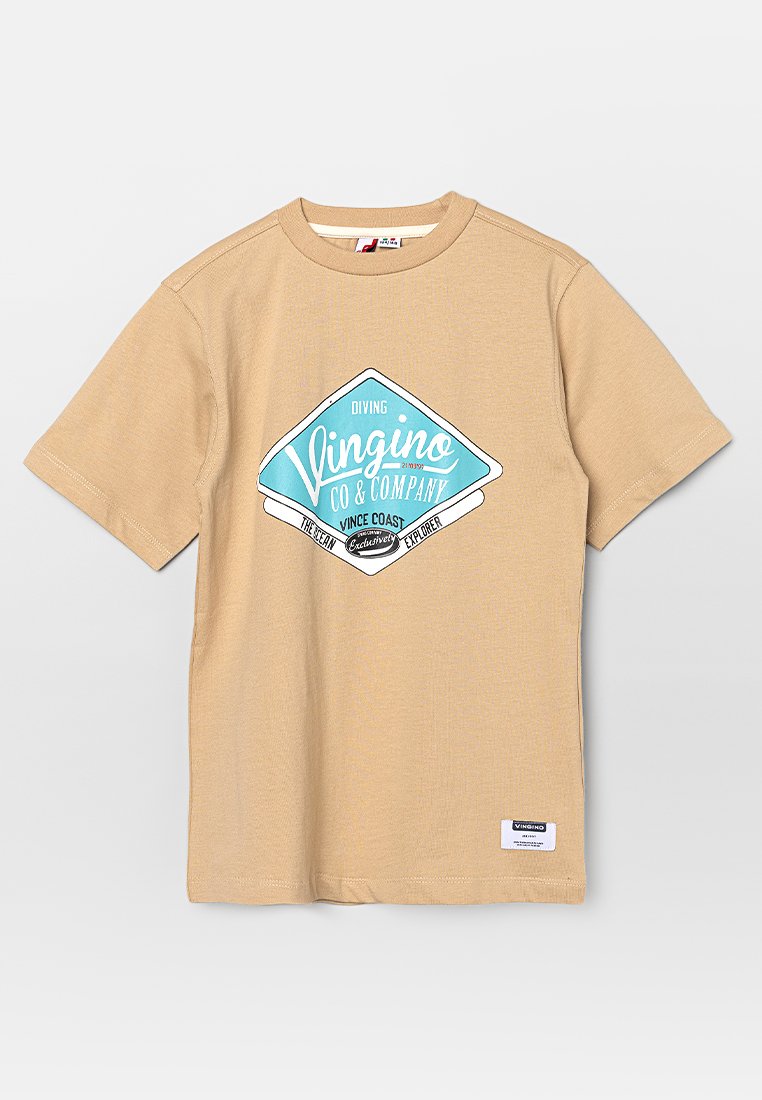 VINGINO T-shirt print zandkleur VINGINO T-shirt print zandkleur
