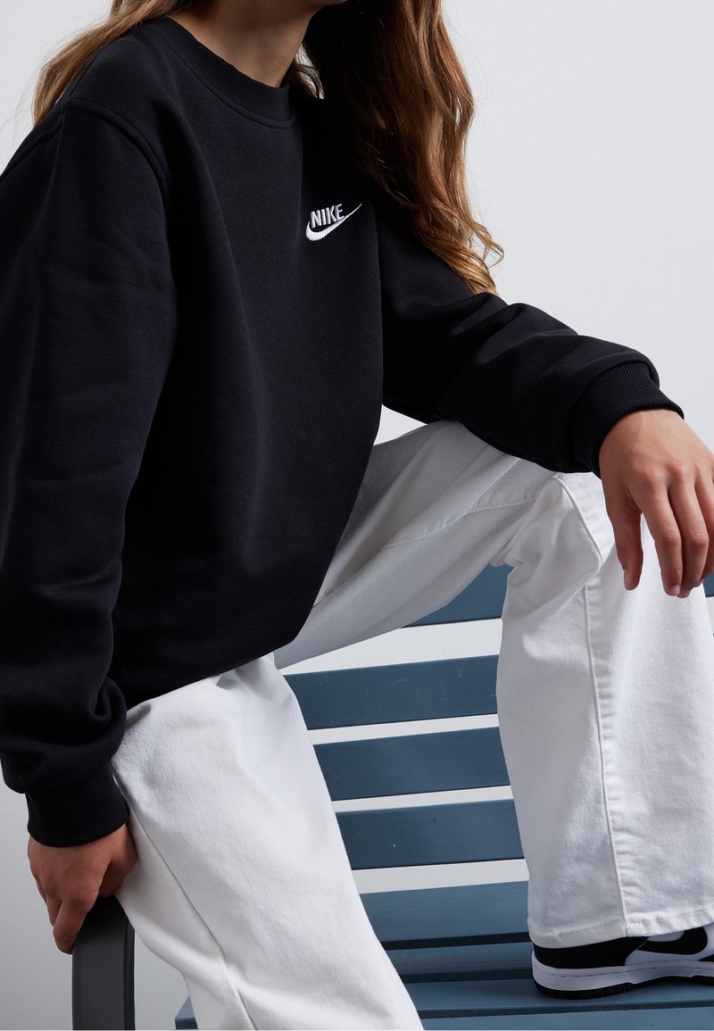 Nike Sportswear CLUB CREW UNISEX - Sweatshirt - black/white