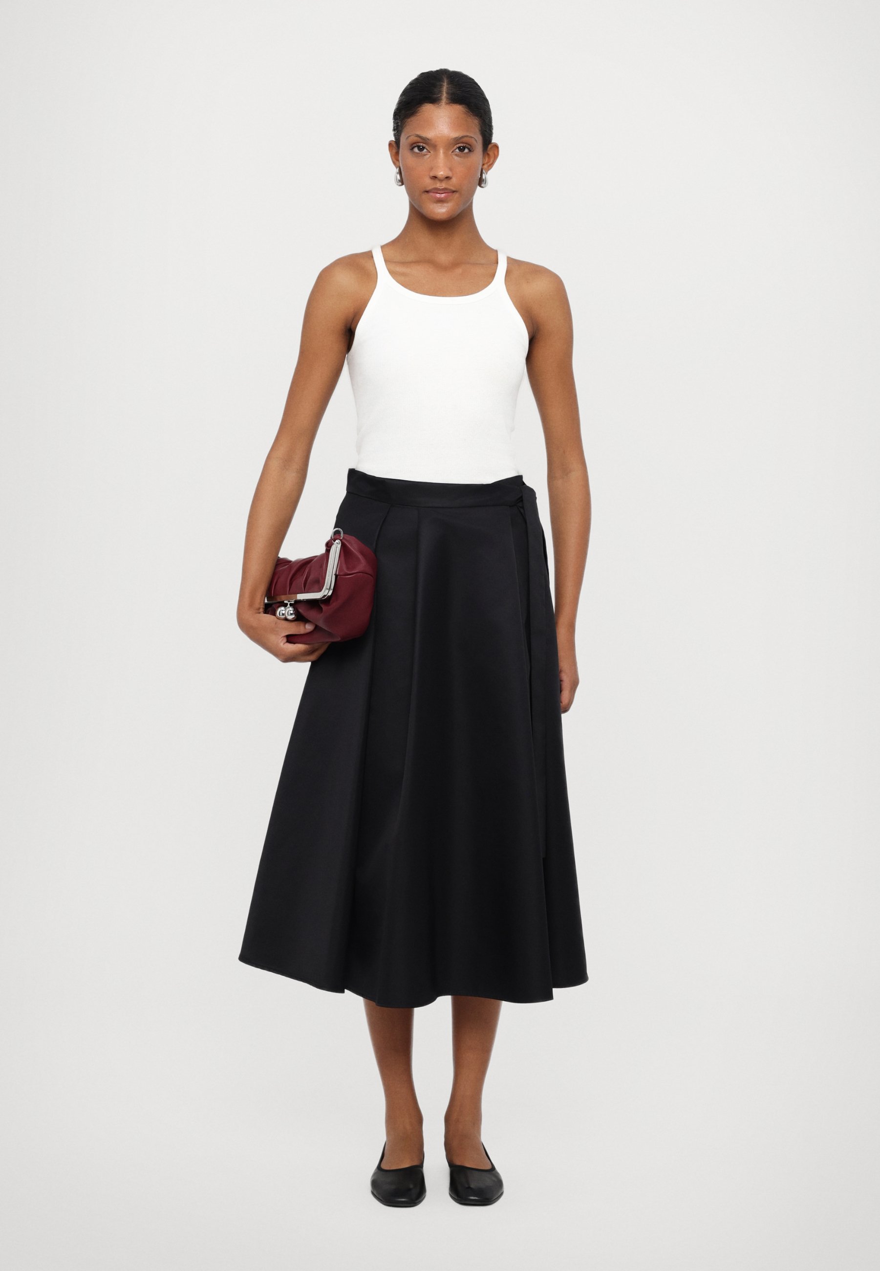 スカート Weekend Max Mara Black nylon Tema skirt WEEKEND Max Mara ウィークエンドマックスマーラ スカート