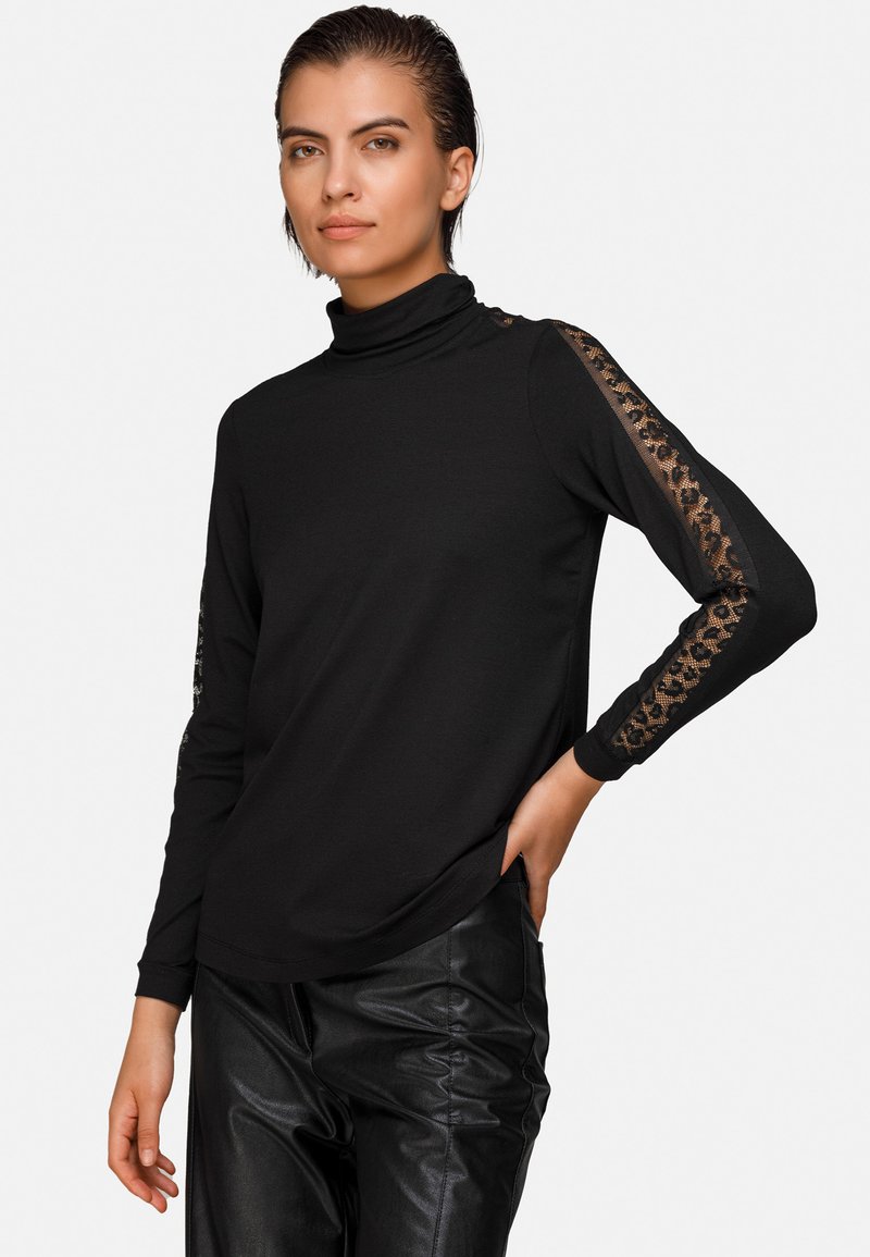 Petit Bateau Maglietta A Maniche Lunghe Donna – Girocollo, Colore Marshmallow/Smoking, Taglia XXS