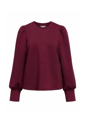 Object, OBERTEIL LANGÄRMELIGES - Sweatshirt - windsor wine