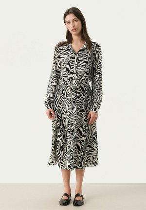 SHELBY - Blusenkleid - black animal print