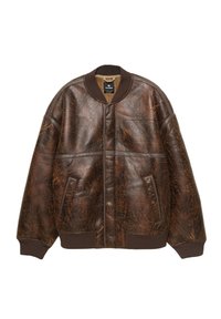 DISTRESSED - Kunstlederjacke - brown