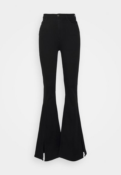 DL1961 RACHEL FLARE ULTRA HIGH RISE INSTASCULPT  - Calças de ganga bootcut - raven ultimate