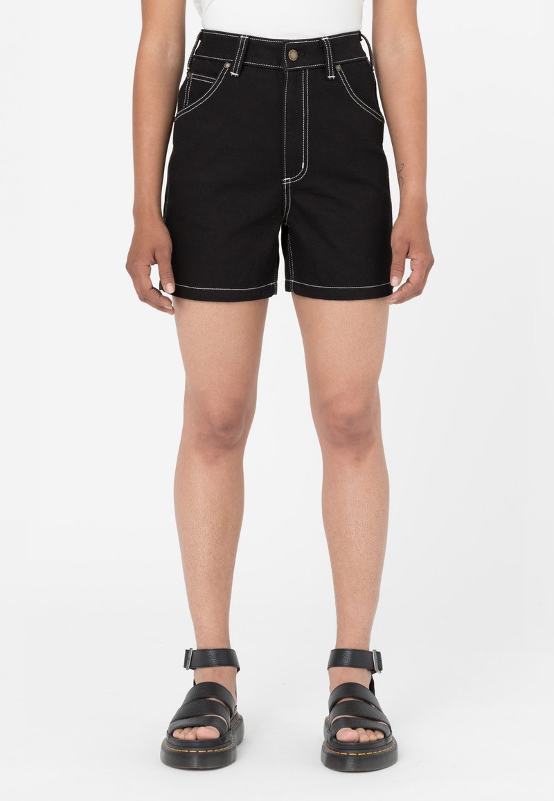 Dickies Jeansshort - rinsed black/zwart - Zalando.nl