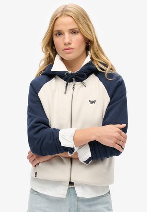 Superdry & Co ESSENTIAL BASEBALL  - Sudadera con cremallera - rich navy light oat marl