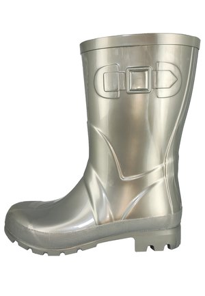 GLOSSY - Bottes en caoutchouc - platin metallic