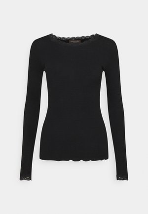 Langærmet T-shirt - black