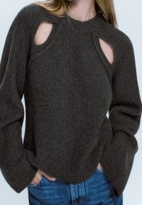 Massimo Dutti Stickad tröja - grey denim