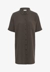 KAVAFLA 1/2 SL LONG SHIRT - Chemisier - chocolate brown