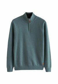 Next ZIP NECK - Pulover - blue
