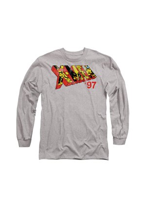 XMEN COMIC LOGO - Long sleeved top - mottled light grey