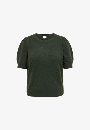 ONLY Carmakoma, CARRICA LIFE 2/4 PULLOVER KNT NOOS - Základné tričko - kambaba