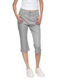 QS CAPRI MIT SCHMALEM BEINVERLAUF - Kalhoty - grau