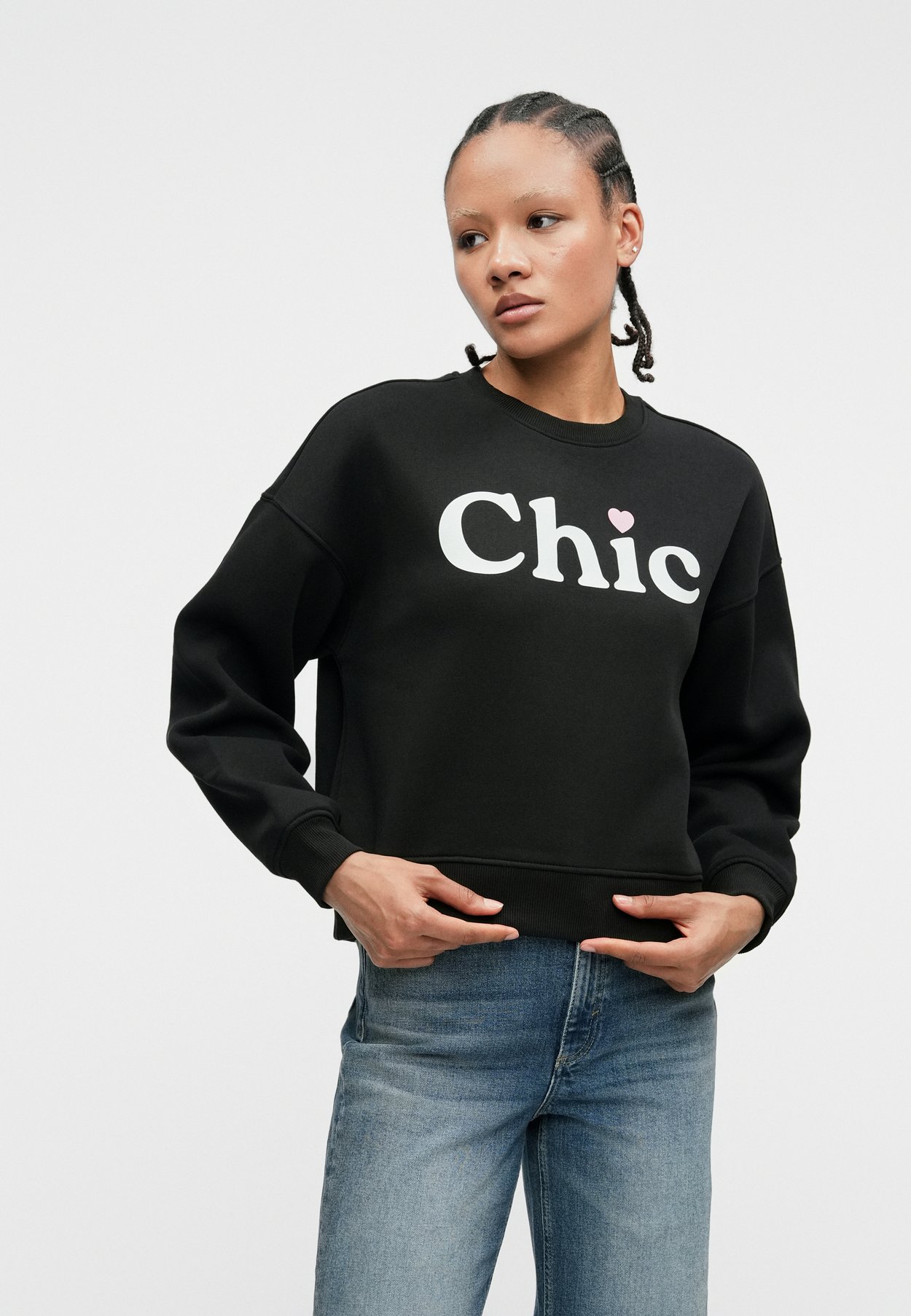 ONLBEST PRINT CREW NECK