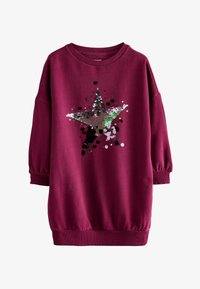 Niewybrane, burgundy red sequin star