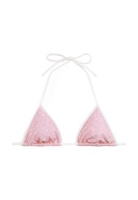 ESSENTIALS TRIANGLE PRINT - Haut de bikini - classic pink