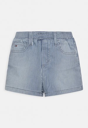 BABY DENIM UNISEX - Jeans Shorts - white twilight navy stripe